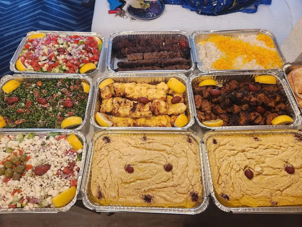Hummus Kabab Salads